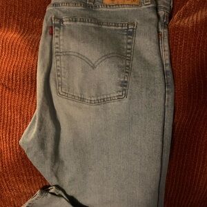 Men's Levi's Classic Straight Leg Denim in Faded Blue